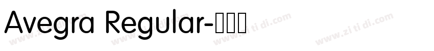 Avegra Regular字体转换